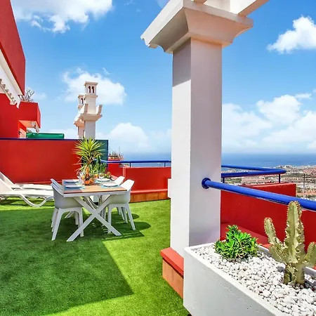 Wonderful View, Huge Terrace Solarium, Private Parking Appartement Costa Adeje (Tenerife)